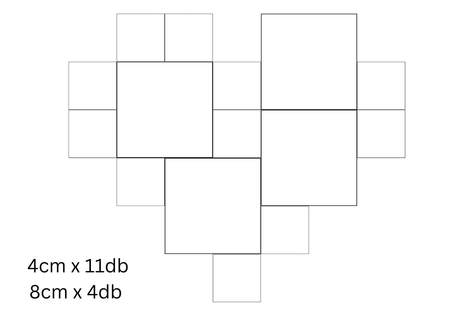 Heart-shaped Mosaic Magnet - Cute Valentine's Day Gift