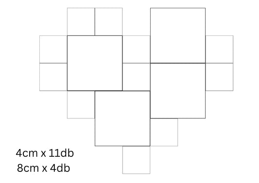 Heart-shaped Mosaic Magnet - Cute Valentine's Day Gift